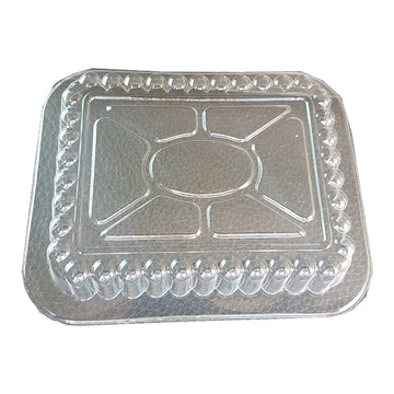 LID23 PE Oblong Pan with Clear Dome Lid44; 1 lbs - Case of 1000