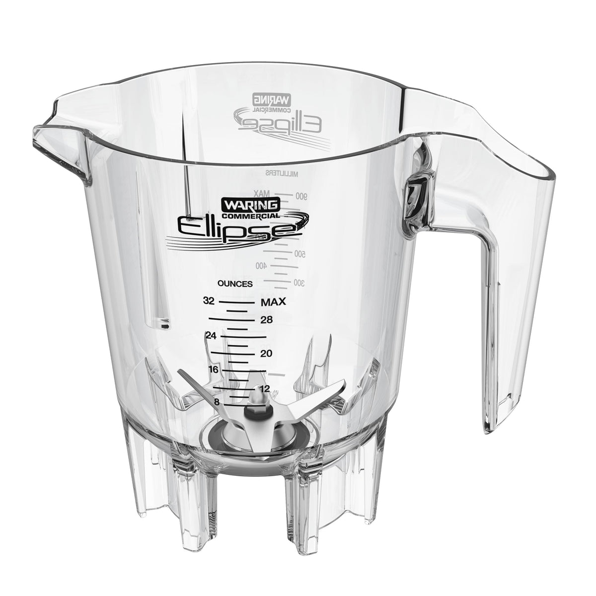 32-oz. Copolyester Jar for MXE2000 Ellipse Blender by Waring – 32 Ounces, 32.0 fluid_ounces, Copolyester, Clear, Model CAC188