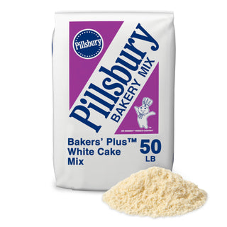 Baker's Plus White Cake Mix by Pillsbury – 50 lbs"