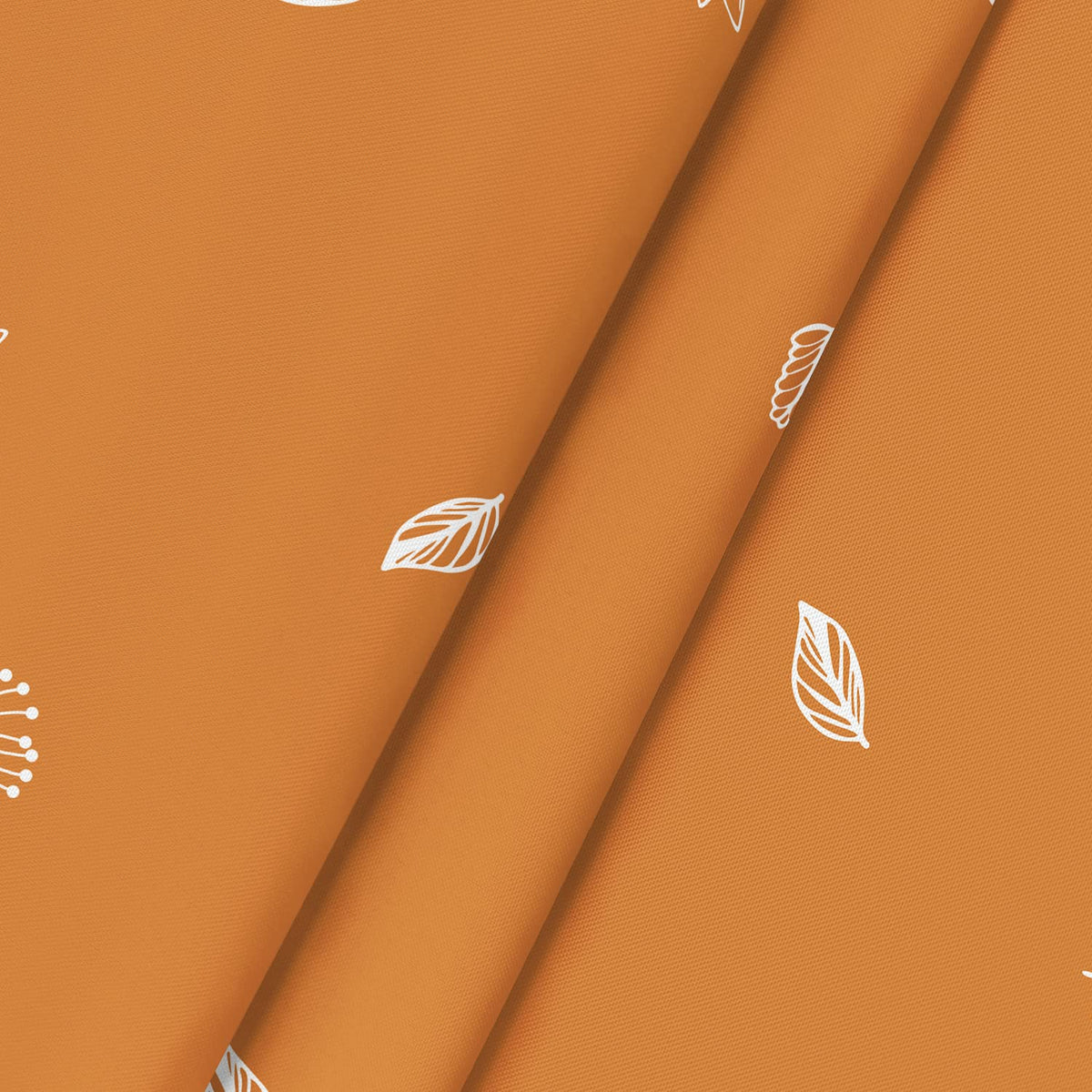 Horaldaily Round Tablecloth, 70 Inch Diameter, Orange Wild Flowers