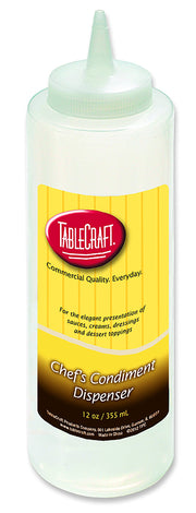 12 oz Plastic Squeeze Bottle by Tablecraft – 12 Ounces, Plastic, Model COMINHKR037995