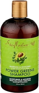 Shea Moisture Moringa Avocado Power Greens Shampoo, 13 FZ