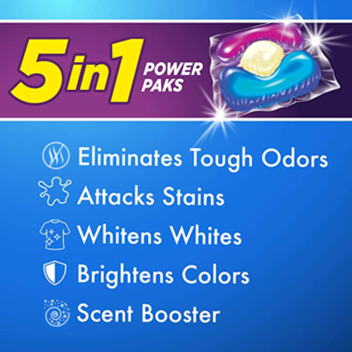 ARM & HAMMER 42 Count (Pack of 4) / Fresh Burst / 4 Detergent Pacs & Tablets