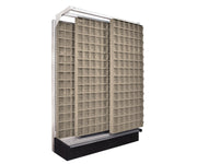 QUANTUM STORAGE SYSTEMS 75" H x 48" W x 19" D / 336 Drawers Gondola Slider Systems Ivory / Ivory Open Storage Bins