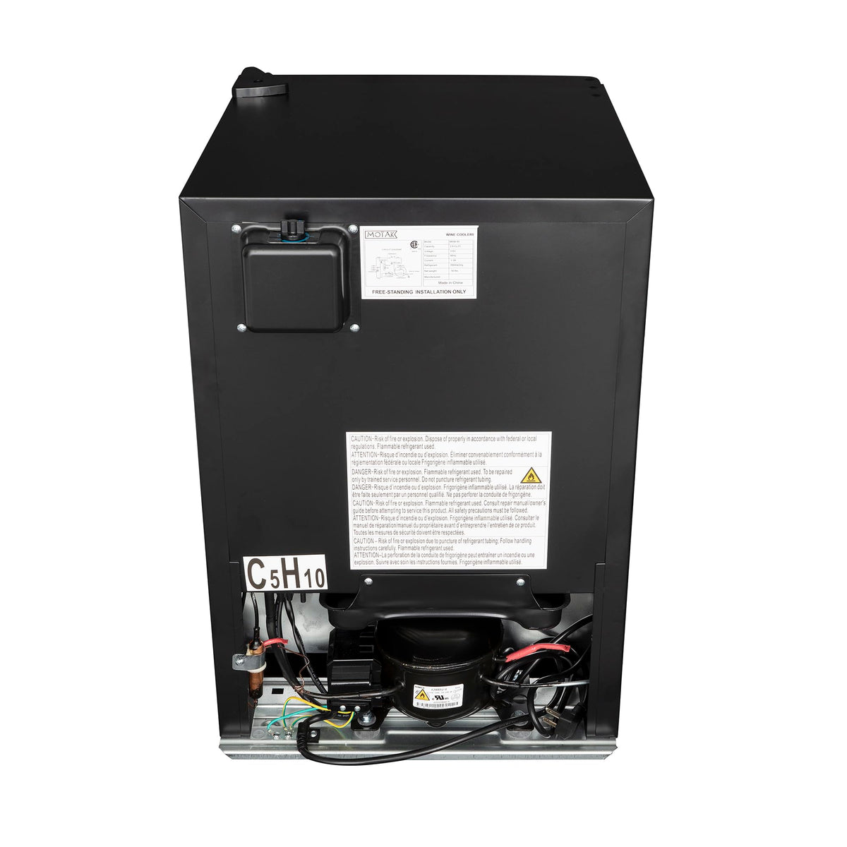 17 1/2" One Section Wine Cooler by MOTAK – 18.00x21.00x27.80, In Description, Check Images, Model MXW-85