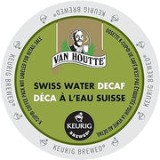 Van Houtte Cafe Swiss Water Decaf, Fair Trade & Organic Light Roast Coffee for Keurig Brewers, 24-Count K-Cups (Pack of 2)