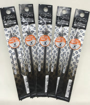 Signo Ultra Micro Point Gel Pens Refills -0.28mm-black Ink-value Set of by Uni-Ball – 5 Count (Pack of 1), Black, Model UMR128.24x5