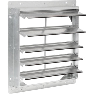 Shutter for 18" Exhaust Fan by Air Conditioning Products Company – 22.5"L x 21.13"W x 21"H, Aluminum, Gray, Model 245714
