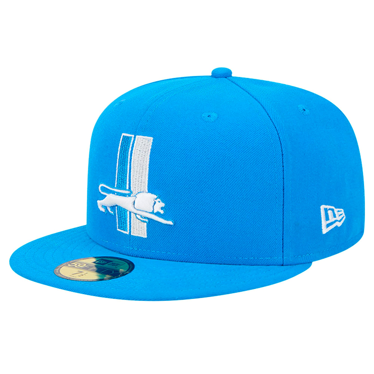 Men's Blue Detroit Lions 59FIFTY Fitted Hat by New Era – Polyester, Detroit Lions, Blue, Model Nfl Core Team 59fifty