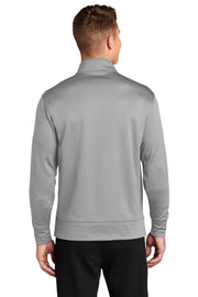 Unisex Sport-Wick Fleece Full Zip Jacket Silver by SPORT-TEK – Medium, Polyester Blend, Silver, Model ST241