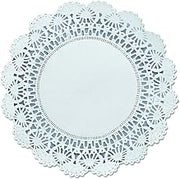 Hoffmaster 500236 Cambridge Lace Doilies Round 8" White 1000/Carton