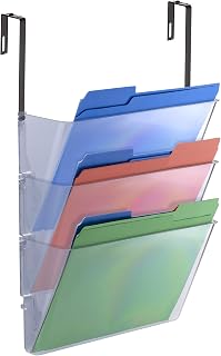 Officemate Wall File, Letter Size with Hanger Set, Clear, Comes in 3 Pack (21446)