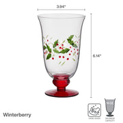 Pfaltzgraff Winterberry Water Goblets, 14 Ounces, Set of 4