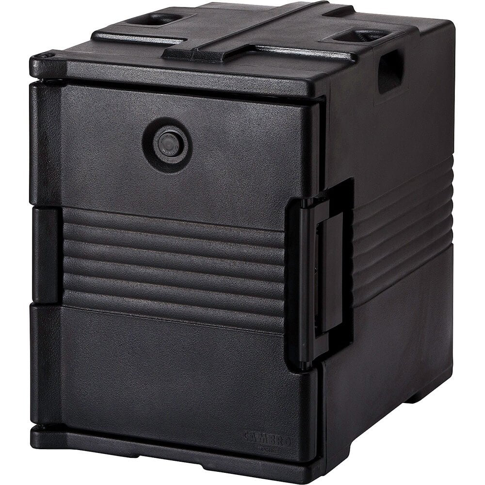 Black Front Loading Ultra Pan Carrier by Cambro – 21", 60.0 quarts, Polyurethane, Black, Model UPC400110