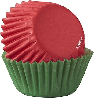 Wilton Red & Green Mini Cupcake Liners 100-Count