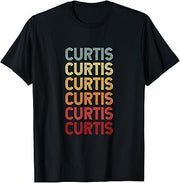 Curtis Name Personalized Vintage Retro Birthday T-Shirt
