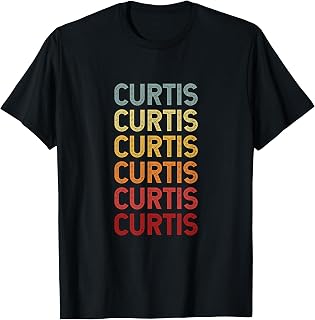 Curtis Name Personalized Vintage Retro Birthday T-Shirt