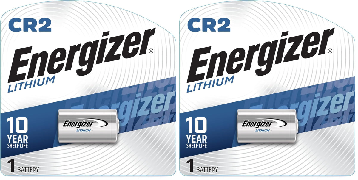 CR2 3V Lithium Batteries (2 Pack) by Energizer – 1 Count (Pack of 2), Lithium, Multicolor, Pack of 2, Model EVEEL1CR2BP