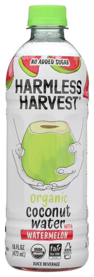 Coconut Water with Watermelon 16oz by Harmless Harvest – 16 Fl Oz (Pack of 1), Model 0810068900903