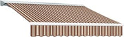 Awntech Retractable Awning Right Motor 18'W x 10'D x 10" H Brown/Terra