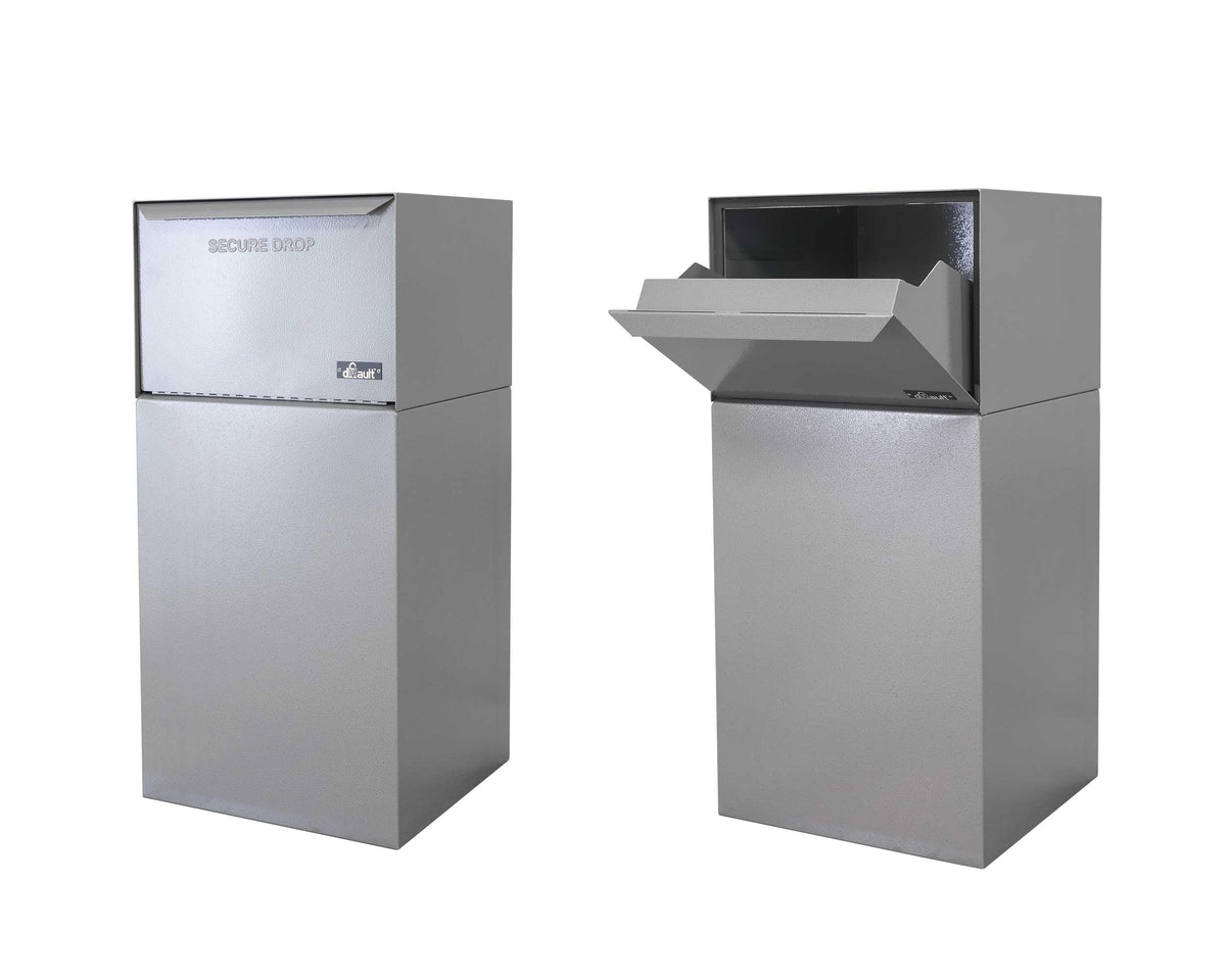 dVault Gray / 19"L x 19"W x 40"H / Industrial Package Drop Boxes & Lockers