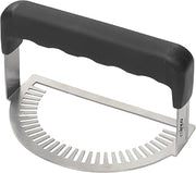 Winco 7" Silver Stainless Steel Empanada Fork/Dumpling Press Crimper | Dishwasher safe, Efficient empanada prep, Heavy-duty, Multi-purpose tool