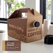 Stock Your Home 10 / 96 oz Pack of 10 / Brown Boxes