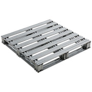36"L x 36"W Galvanized Steel Pallet by Global Industrial – Gray, Model BYQ442881
