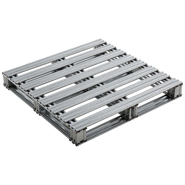 36"L x 36"W Galvanized Steel Pallet by Global Industrial – Gray, Model BYQ442881