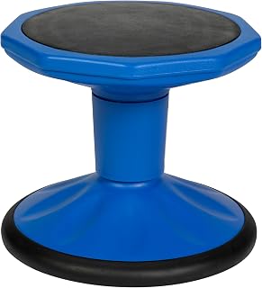 Flash Furniture Kids 12 in Stool with Non-Skid Bottom, Blue
