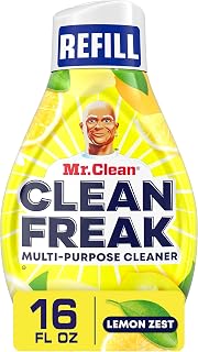 Mr. Clean Deep Cleaning Mist Multi-Surface Spray, Lemon Zest Scent Refill, 1 Count, 16 Fl Ounce
