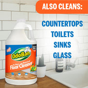 Pet Solutions No Rinse Neutral pH Floor Cleaner Concentrate by OdoBan – 128 Fl Oz (Pack of 2), Clear, Pack of 2, Model 361B61