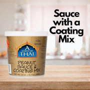 Peanut Sauce & Coating Mix | Authentic Thai Flavor with Roasted Peanuts & Spices | Ready-to-Use Mix for Noodles by A Taste of Thai – 3 Pack, Pack of 3, Model 8054