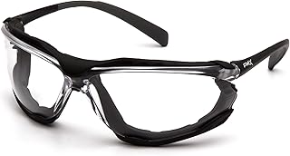 Pyramex Proximity Safety Glasses Eye Protection, Amber H2X Anti-Fog
