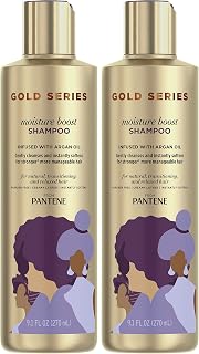 Pantene ProV Gold Series Boost, Moisture Shampoo, 9.1 Fl Oz (Pack of 2)