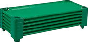 ECR4Kids Stackable Kiddie Cot, Ready-to-Assemble, Standard, 6-Pack, Green