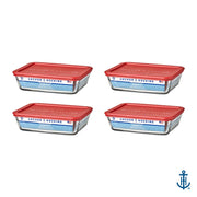 Anchor Hocking Red / Large / 6.0 cups Container Sets