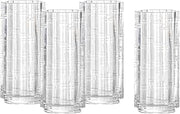 Fortessa Mahalo Stackable Glass, 11.5 Oz. Collins (Set of 4), Clear