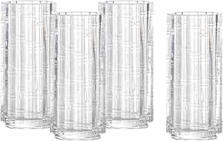 Fortessa Mahalo Stackable Glass, 11.5 Oz. Collins (Set of 4), Clear