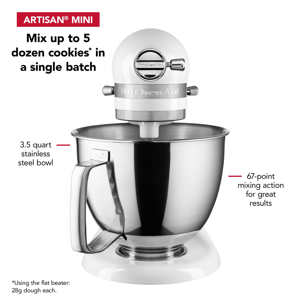KitchenAid White / Stand Mixer / 3.5 quart Stand Mixers