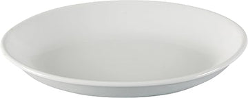 Yanco AC-219 ABCO Oval Deep Platter, 19" Length, 13.75" Width, 2.25" Height, Porcelain, Super White, Pack of 4