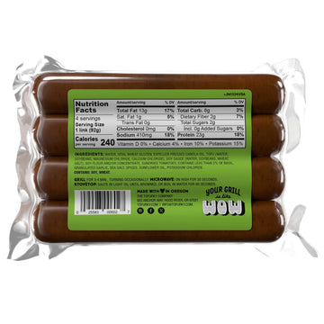 Italian Sausage by Tofurky – 14 ounce, Pack of 5