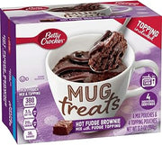 Betty Crocker Hot Fudge Brownie Mug Treat Cake Mix (Pack of 4)