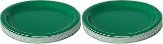 Creative Converting Touch of Color Paper Lunch Plates, 24-Count, Emerald Green (Pack of 2)