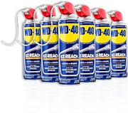 WD-40 Original Formula, Multi-Use Product, EZ-REACH Flexible Straw, 14.4 OZ [6-Pack]