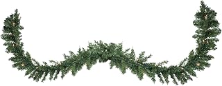 Pre-Lit Buffalo Fir Commercial Christmas Garland - 25' x 17" - Clear Lights