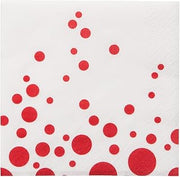 Creative Converting 317858 16 Count Paper Beverage Napkins, Sparkle and Shine Ruby