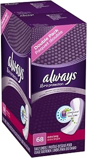 Always Driliners Pantiliners Extra Long Unscented for Sizes 14+