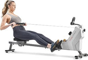 Sunny Health & Fitness Smart Magnetic Rowing Machine, Full-Body Workout