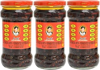 LAO GAN MA LaoGanMa Chili Oil With Fermented Soybeans è€ä¹¾åª½é¢¨å‘³è±†è±‰ 9.88 Oz. (Pack of 3)